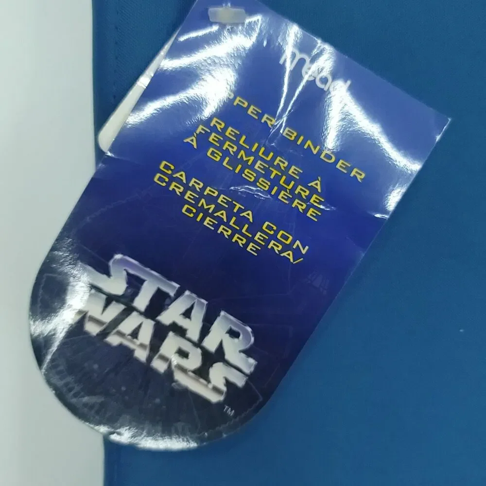 Mead Trapper Keeper 3 Ring Binder Star Wars Darth Vader Lucasfilms 1996 Blue NEW